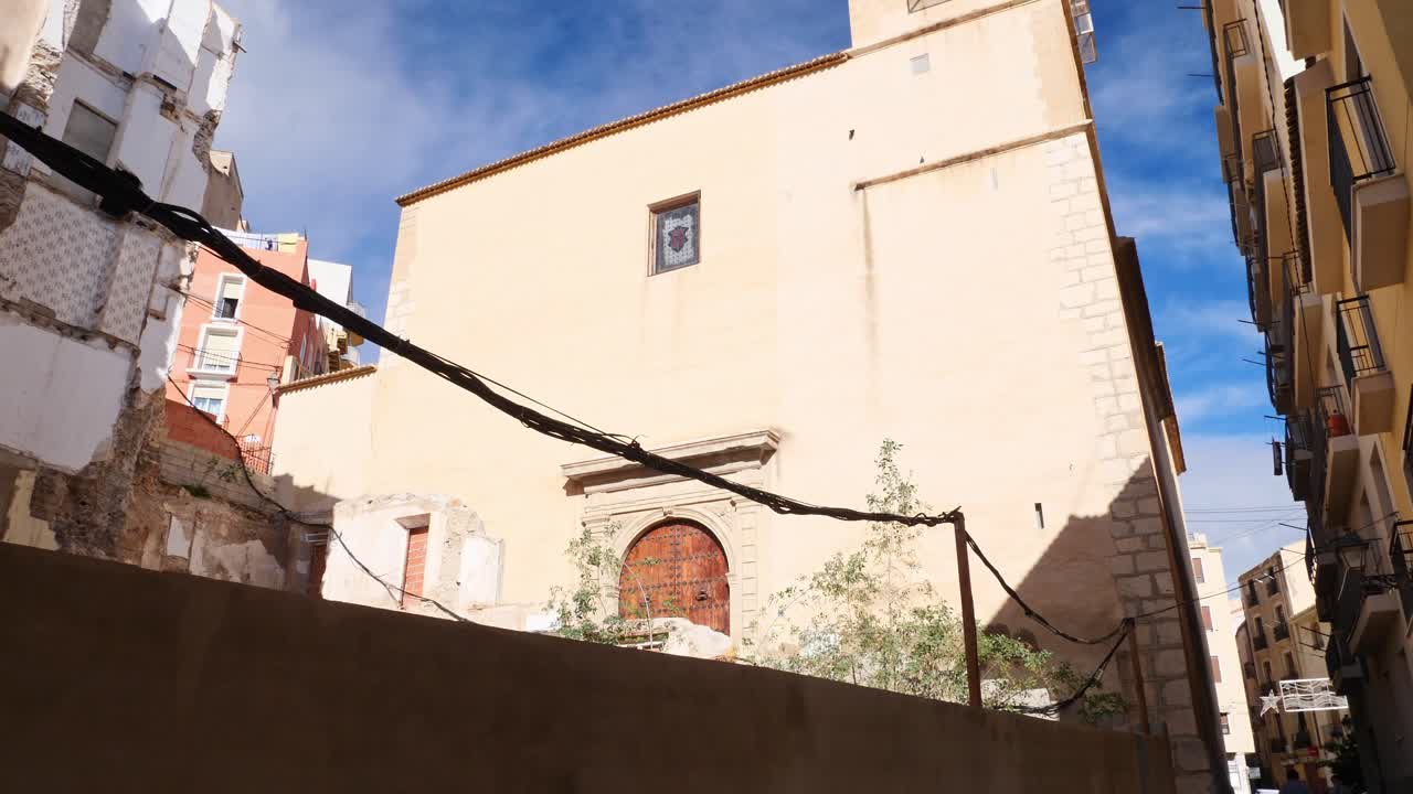 The facade of the Santa Maria de l'Assumpció church