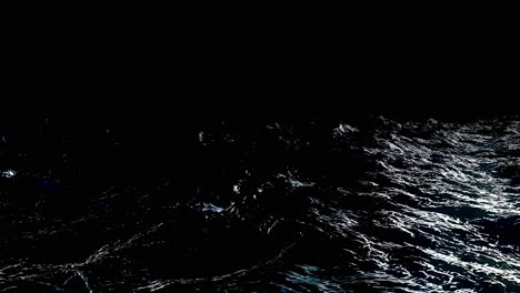 dark ocean waves at night