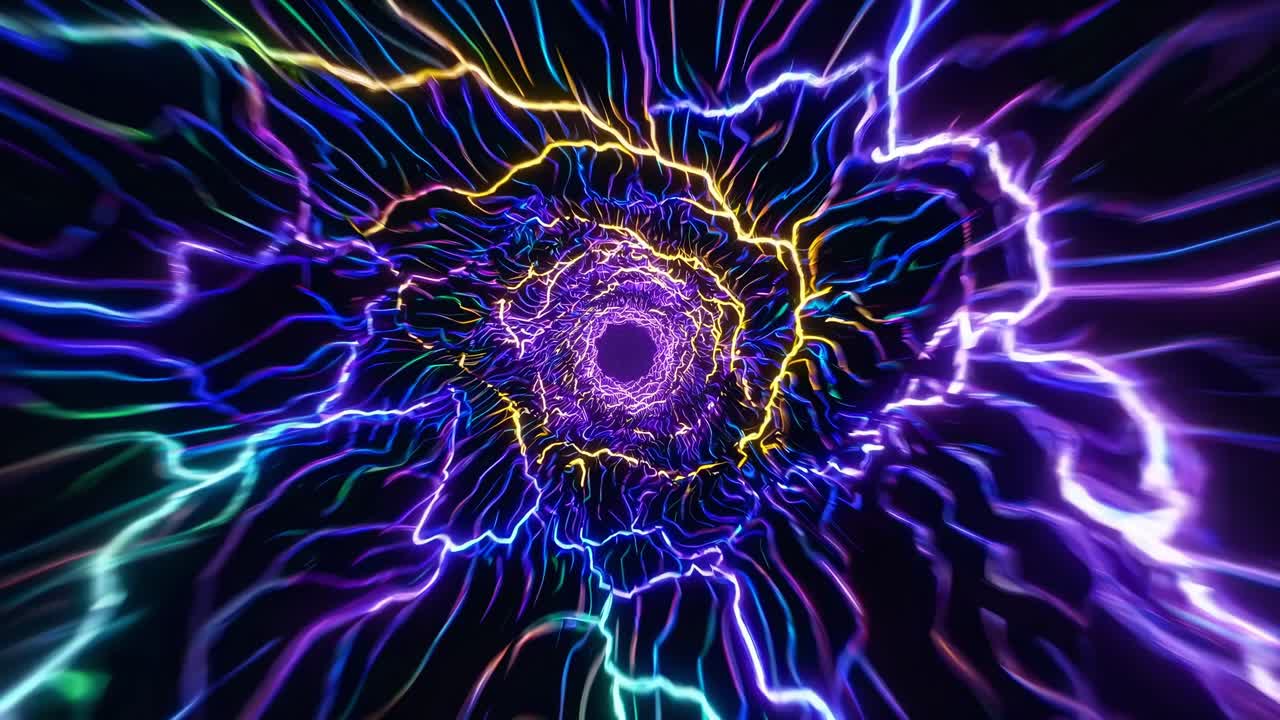 Abstract Lightning Tunnel
