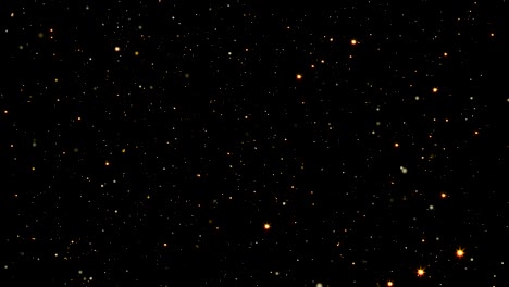 partículas abstractas con estrellas. fondo brillante. bucle