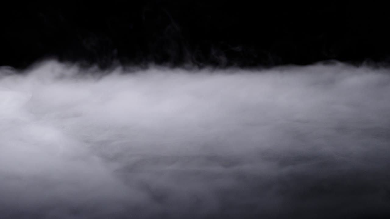 현실적인 건조 얼음 연기 구름 안개