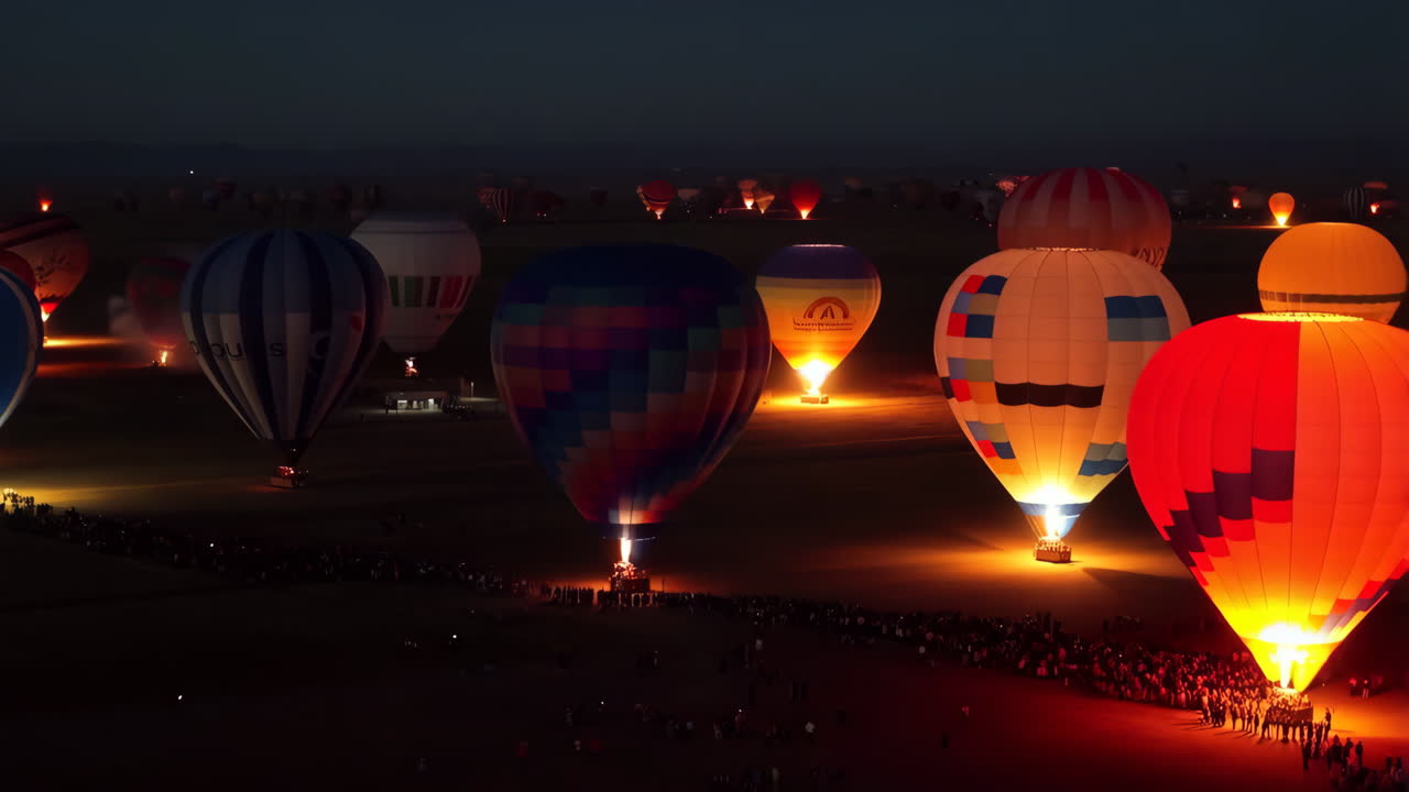 Hot Air Balloon Festival at Night