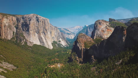yosemite valley aerial view