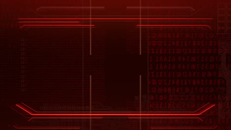 cyberpunk animation background with computer matrixwith numbers and grid