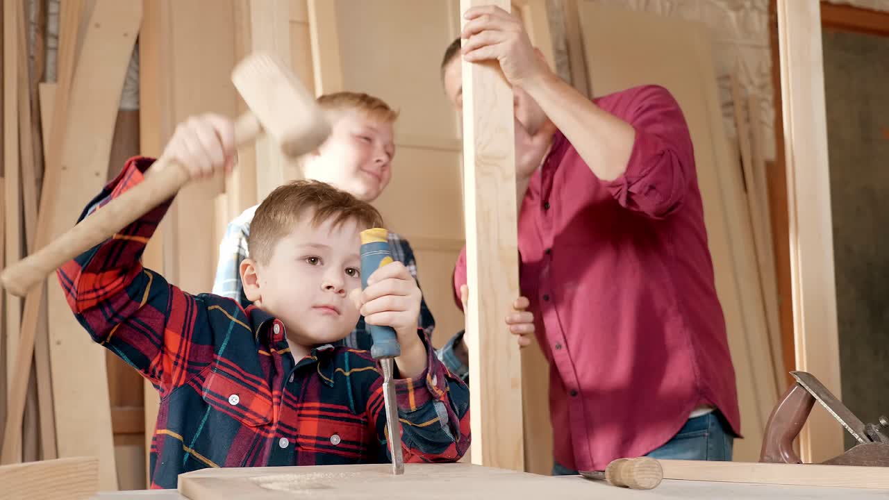 Father and Sons Woodworking Project