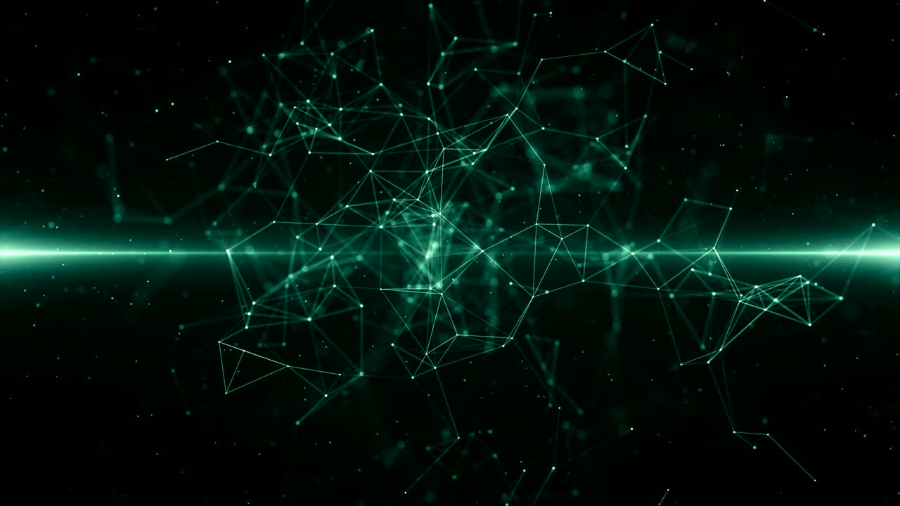 Plexus abstract network titles technology science background loop