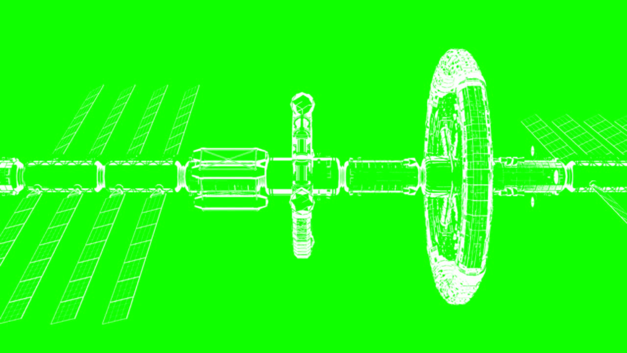녹색 화면, 추상적인 기술 그림, 수평으로 움직이는, 원활한 루프, cg 애니메이션