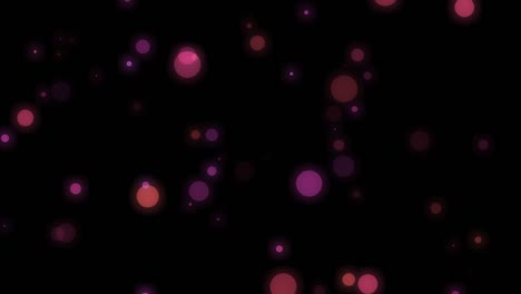 material de bucle de fondo gráfico de las hadas de las partículas brillantes