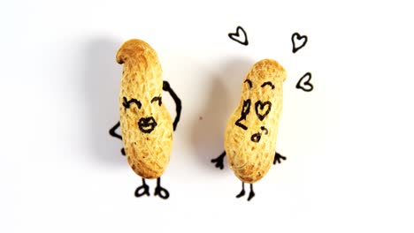 Peanut-figurine-as-a-couple-standing-together