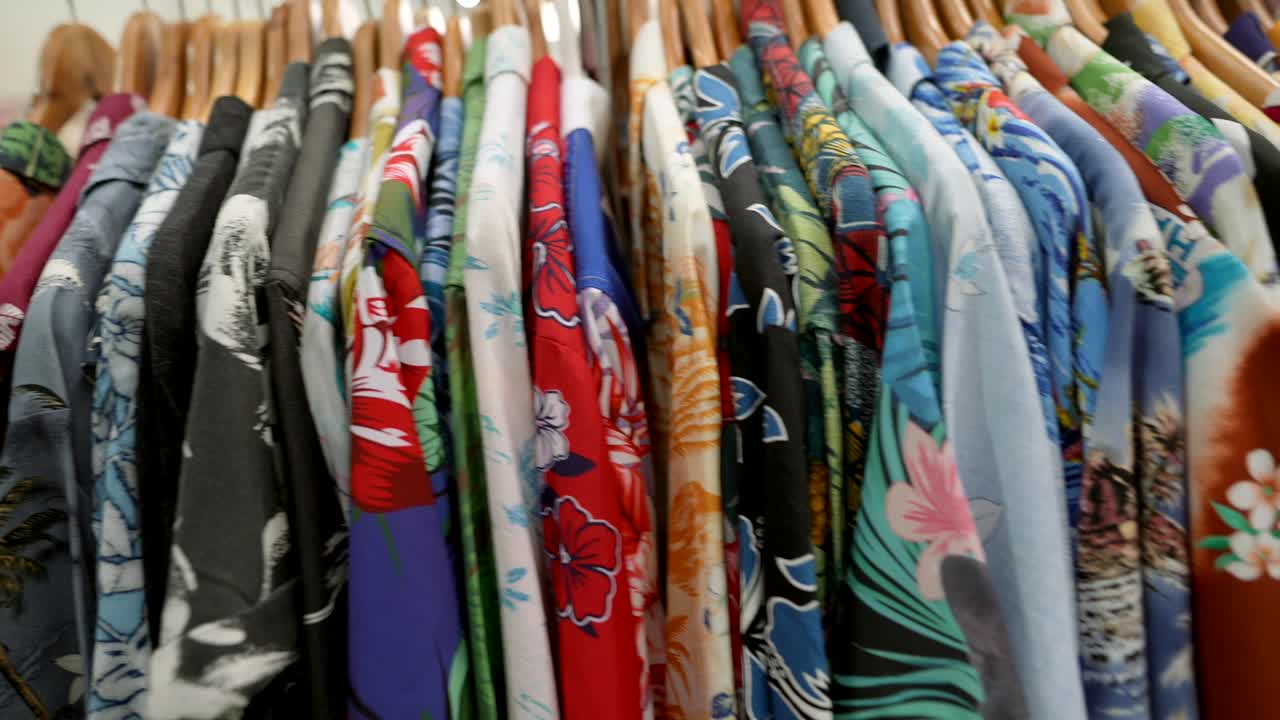 Collection of Colorful Hawaiian Shirts