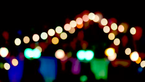 night lights is defocused and typical city bokeh