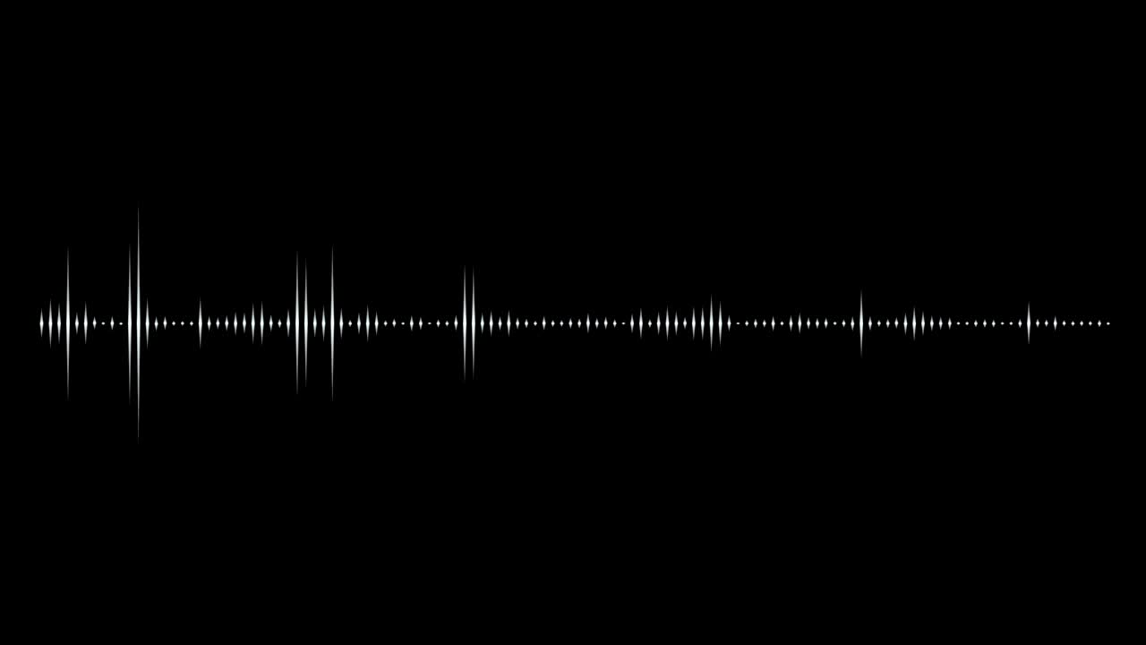 오디오 이라이저는 검은색으로 고립되어 있습니다.