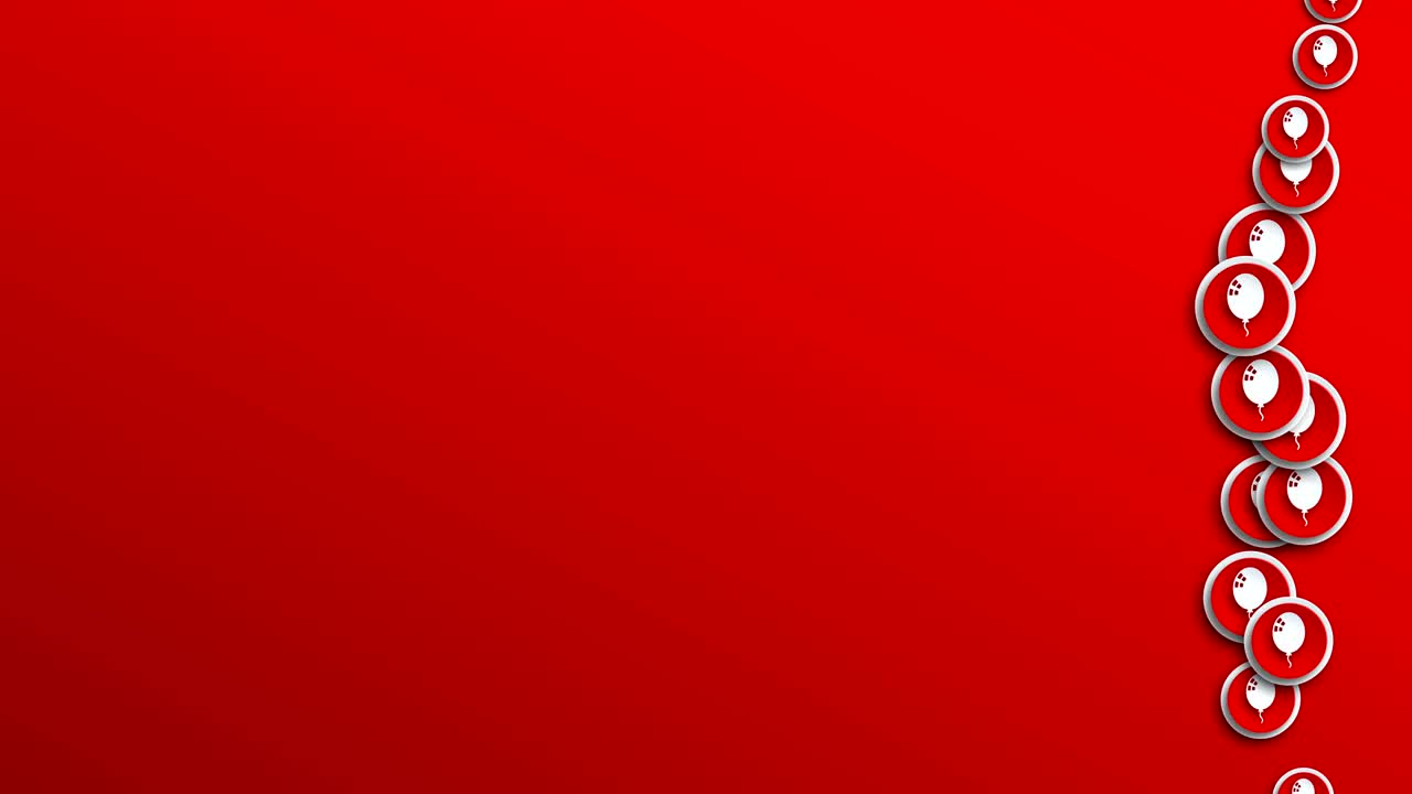 현대적인 추상적인 풍선 아이콘 모션 배경