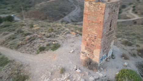 experience the historic tower of jaral in almayate bajo from a mesmerizing drone's-eye view