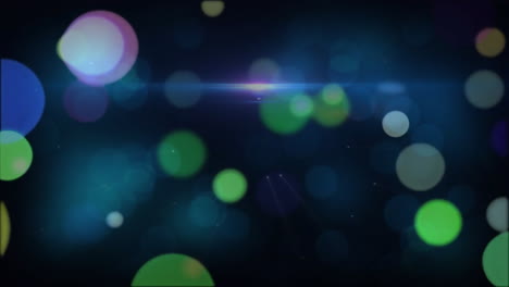 animation of light spots over colourful spots