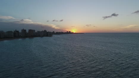 amazing sunset in san juan puerto rico at ocean park
