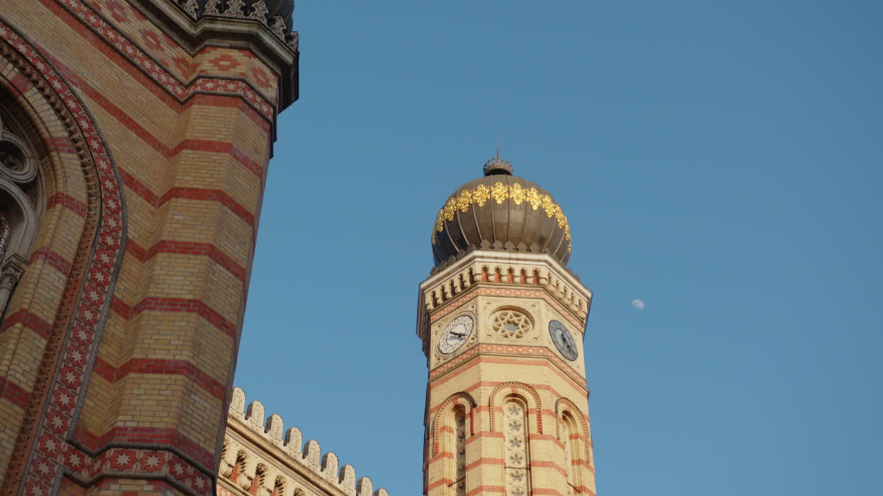 Great Synagogue in Budapest, Wide Shot, Hungary