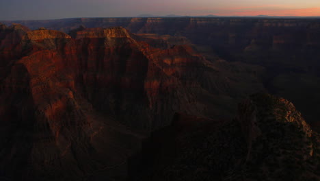 Lapso-De-Tiempo-De-La-Atardecer-Sobre-El-Gran-Cañón