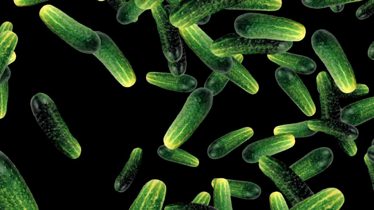 떨어지는 호박 배경, 알파 채널, 루프