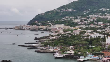 Ischia-Island-In-The-Tyrrhenian-Sea,-Gulf-of-Naples,-Italy