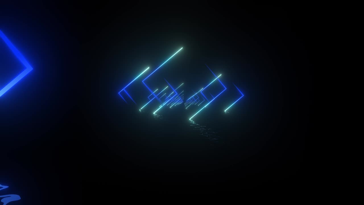 Geometric Neon  Corridor Vj Loop