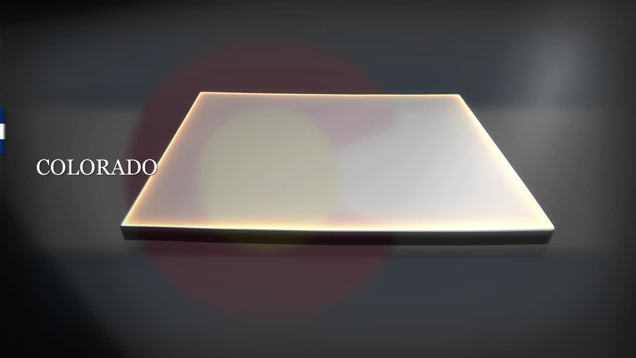 3d-анимационная карта колорадо