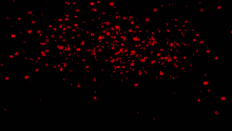 animación de fiesta de aniversario de confeti colorido 3d