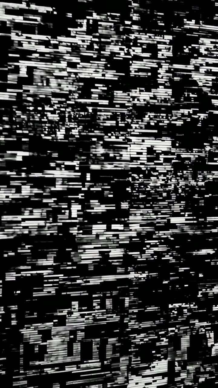 Vertical video: Showing striped ribs shifting tone in portrait frame, sensor glitch causing flicker