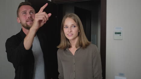 couple viewing a property interior