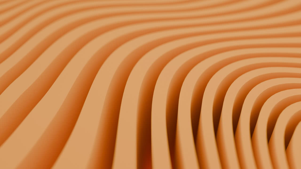 Abstract Orange Wave Pattern