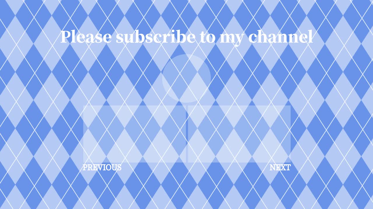 argyle 패턴 엔드 카드 엔딩 스크린 모션 그래픽