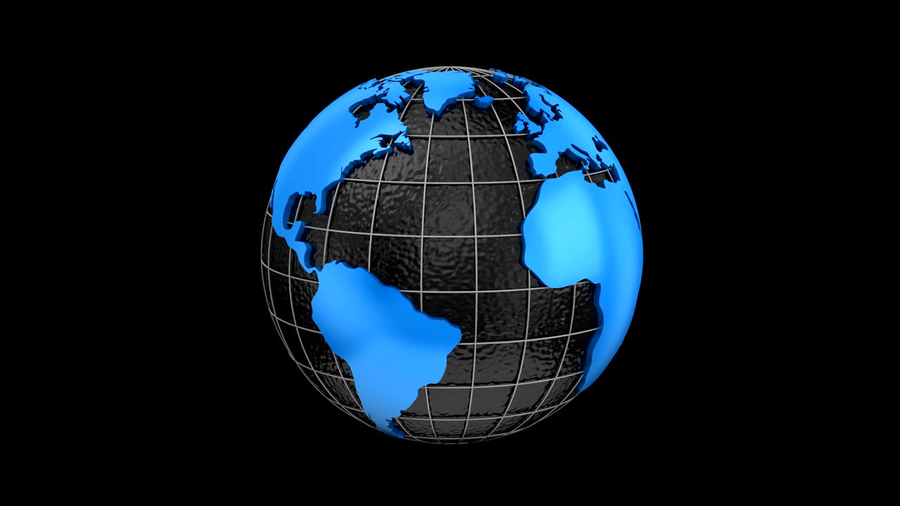 el mapa del mundo se convierte en un globo