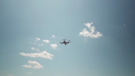 drone flying overhead in slowmotion