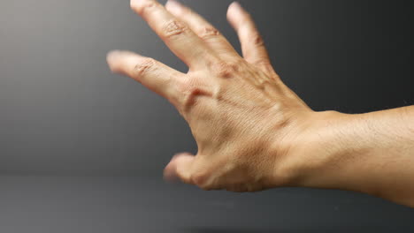 mano humana, dedos moviéndose, movimiento del cuerpo humano, ilustración, gesto, conteo, palma, comunicación con el pulgar, educación