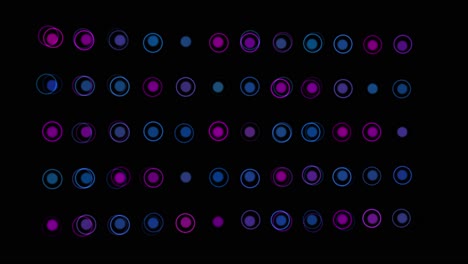 moderna divertida animación de fondo azul y púrpura 2d para anuncios y más