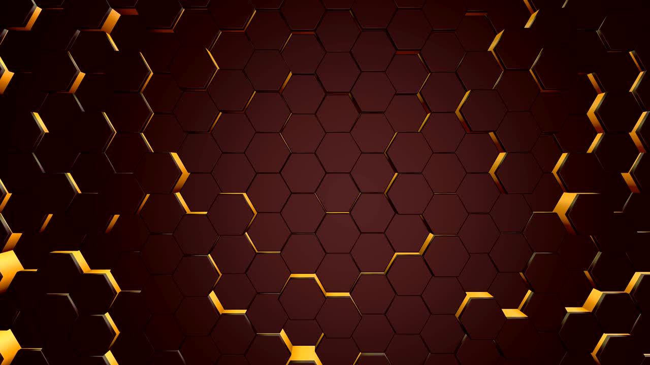 fondo abstracto con hexágonos amarillos.