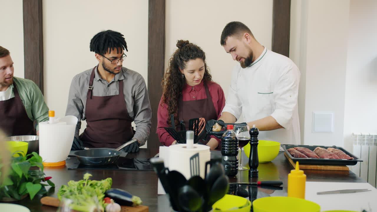 Cooking Class in Progress
