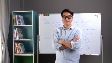 male asian teacher