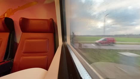 viajando en tren en ns, en los países bajos