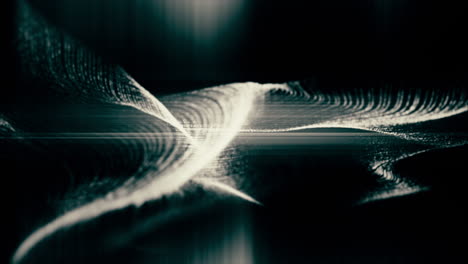 Futuristic-abstract-defocused-particles-wave-pattern-flowing-motion-background