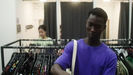 african american man in a store