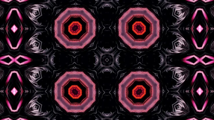 Abstract Colorful Kaleidoscope Background Movement