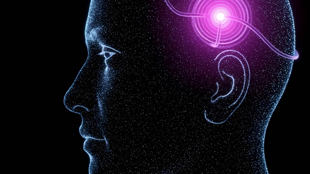 Delving into the intricate connections between advanced technology and human cognition within a visually stunning, futuristic digital environment