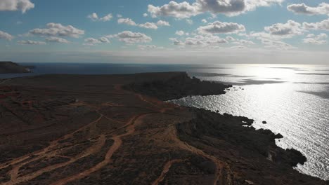 Aerial-drone-video-from-northern-Malta-near-the-Ghajn-Znuber-Tower