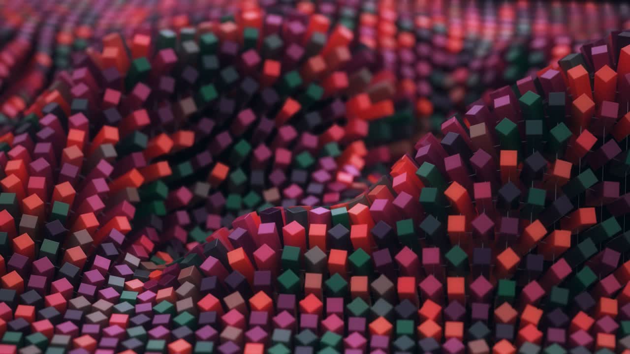 4k 다채로운 네트워크 분자 mesh