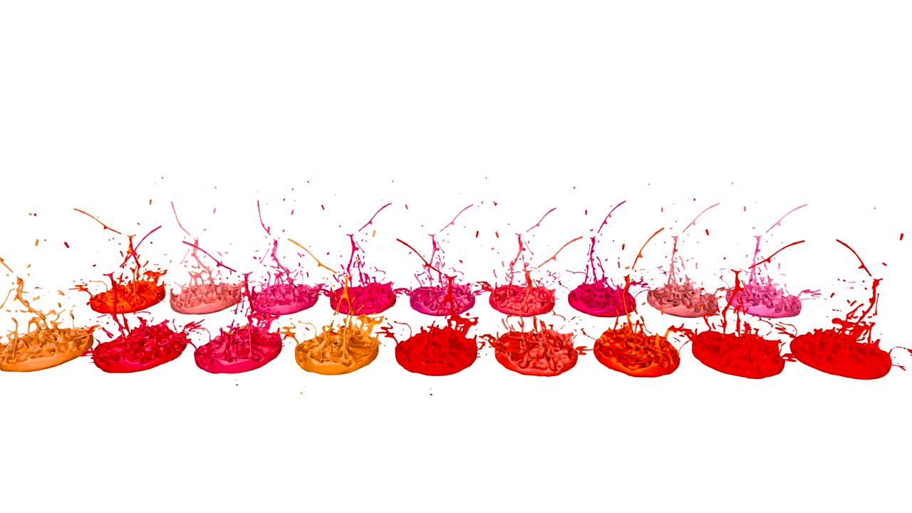 3d 페인트는 색 바탕에 4k에서 춤을 추고, 음악을 재생하는 음악 스피커에 잉크 스프레이를 시레이션합니다. 초고품질의 밝은 배경으로 아름다운 스프레이.