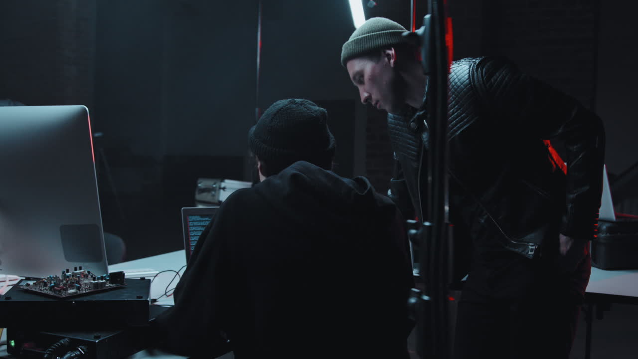 Hackers Committing Cybercrime in Dark Hideout