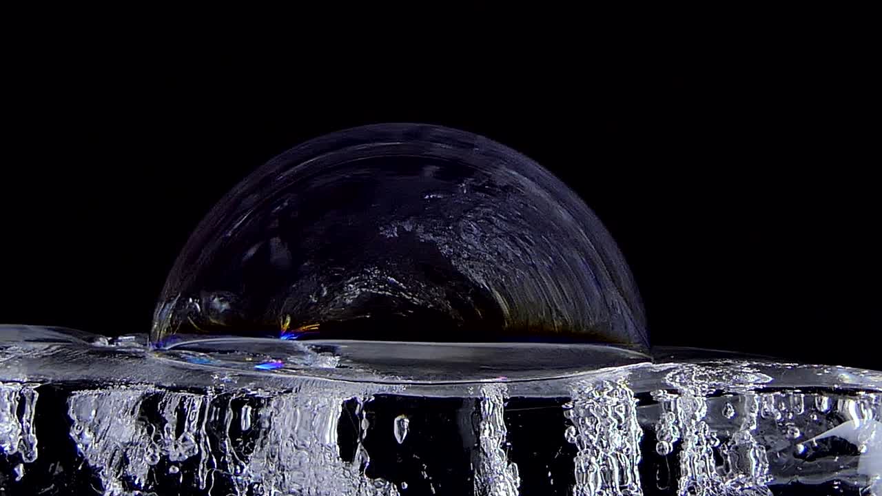 Color of bubble soap.