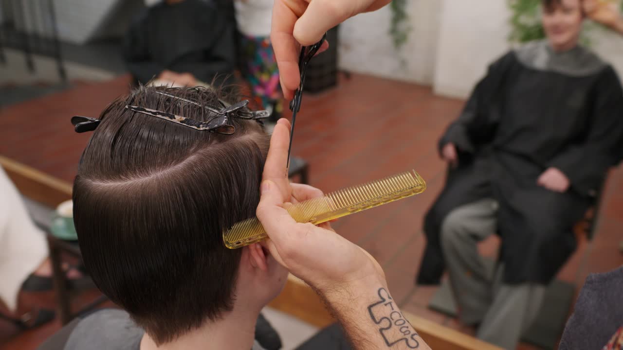 Haircut at a Hair Salon