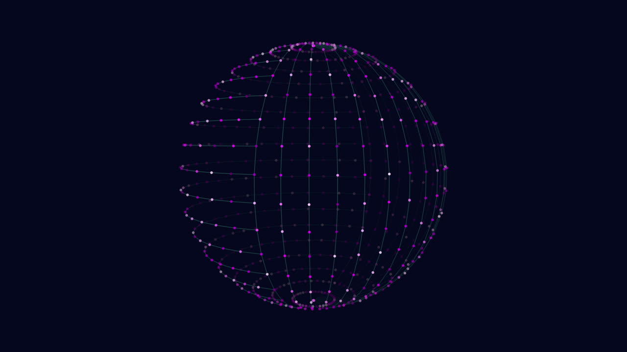 representación de un marco de alambre de una esfera que muestra conexiones triangulares intrincadas